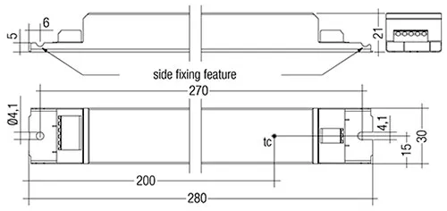 75W 250-550mA flex Constant Current Led Driver 28001808  Tridonic LC